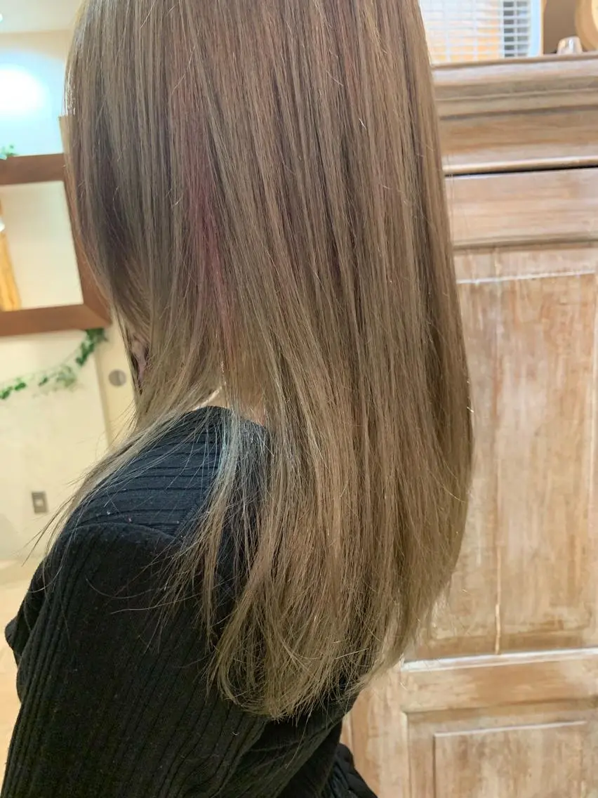 ロング ヘアカラー トリートメント ヘアセット 🌸スタイリスト 山浦美恵のヘアスタイル