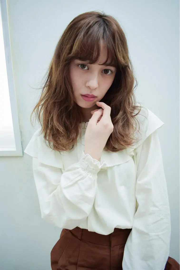 ミディアム カラー パーマ ヘアアレンジ メンズ キッズ ネイル マツエク・マツパ カット ヘアカラー トリートメント EnBlesS西宮 マンツーマン神道有基のヘアスタイル