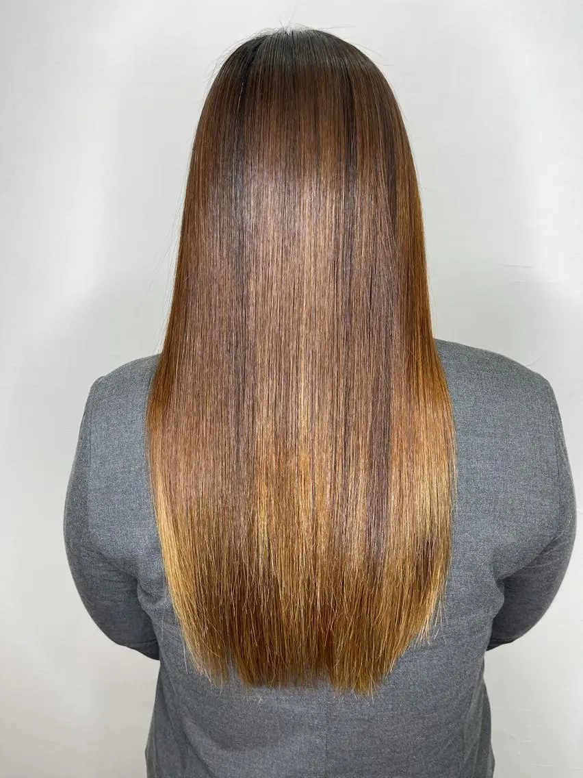 ロング カラー 杉田 一浩のヘアスタイル