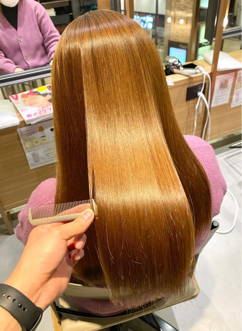 ロング 髪質改善 unopulir 景山　凌のヘアスタイル