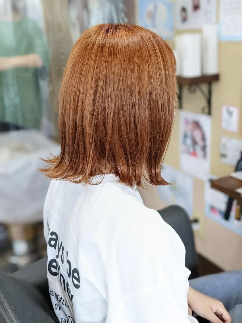 ミディアム パピヨンロゼ 髪質改善/酸性のヘアスタイル