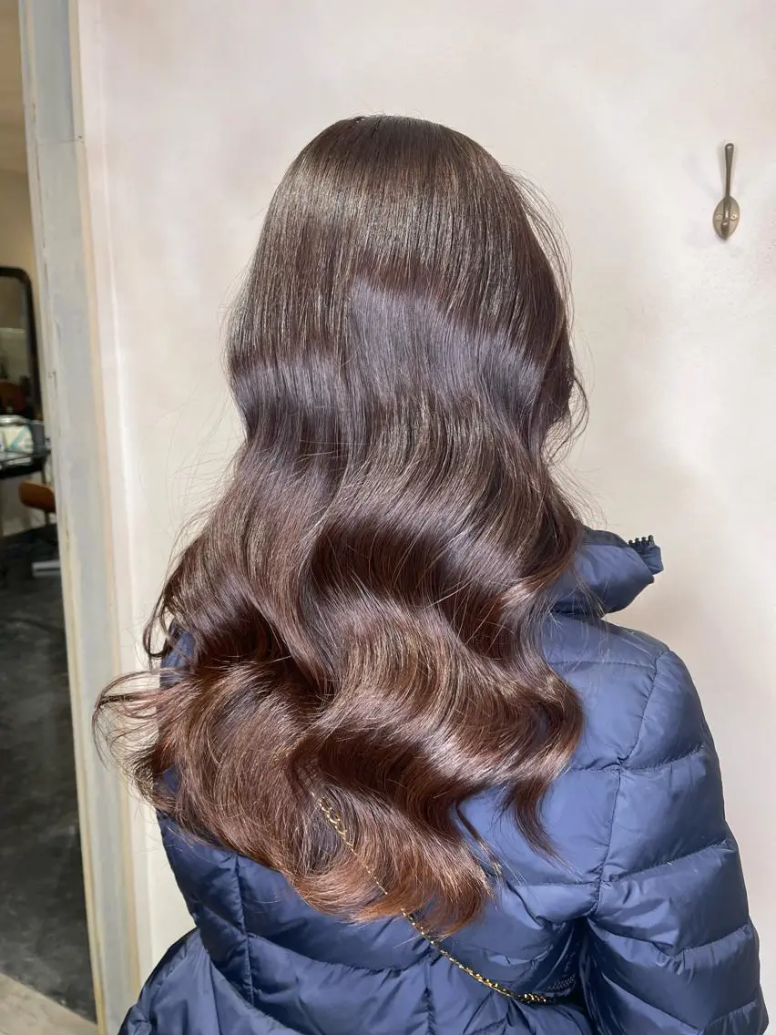 ロング カラー ベージュカラー 泉 堅也のヘアスタイル