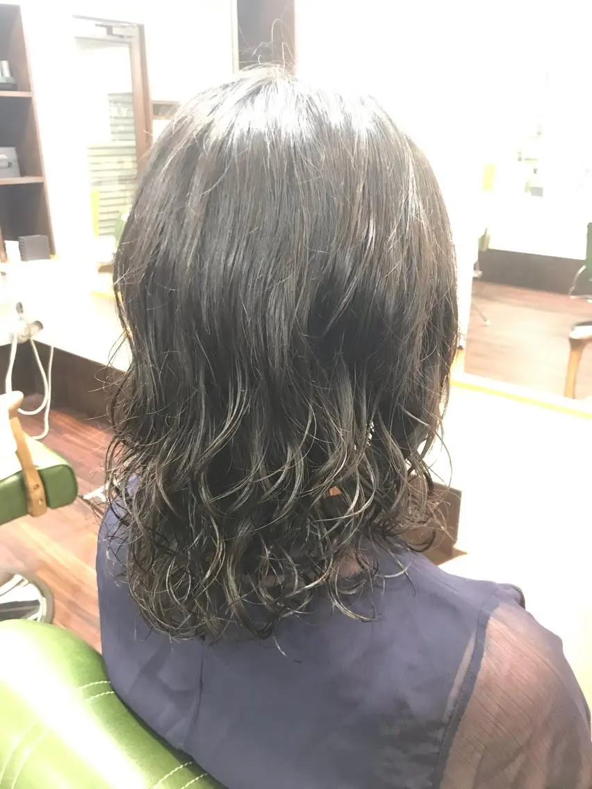 セミロング セミロングパーマ hairsBerry 豊津店のヘアスタイル