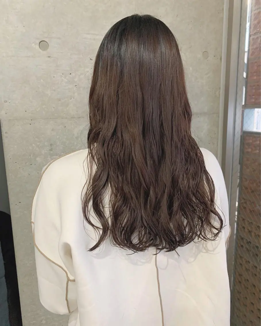 セミロング パーマ ヘアアレンジ カット パーマ トリートメント ボブパーマコテ巻き風 パーマNo1深江秀平のヘアスタイル