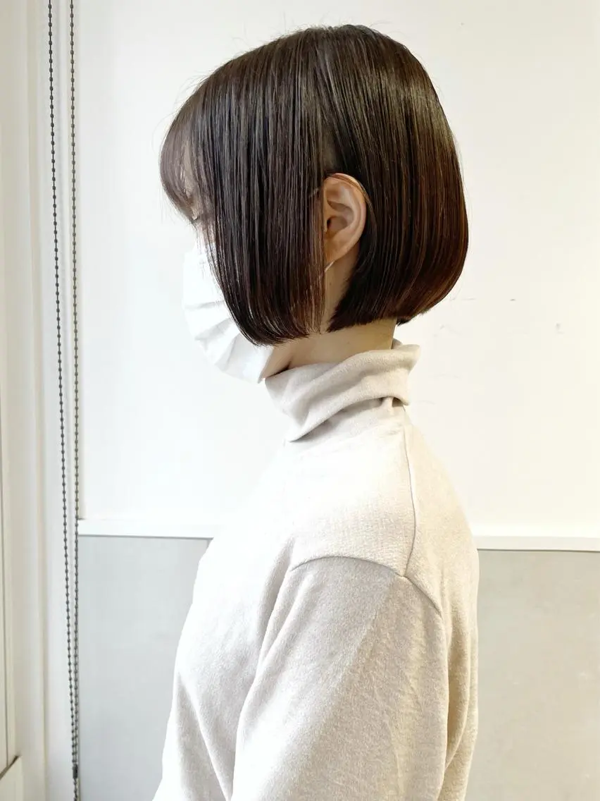 ショート カラー ボブ 齋藤 咲のヘアスタイル