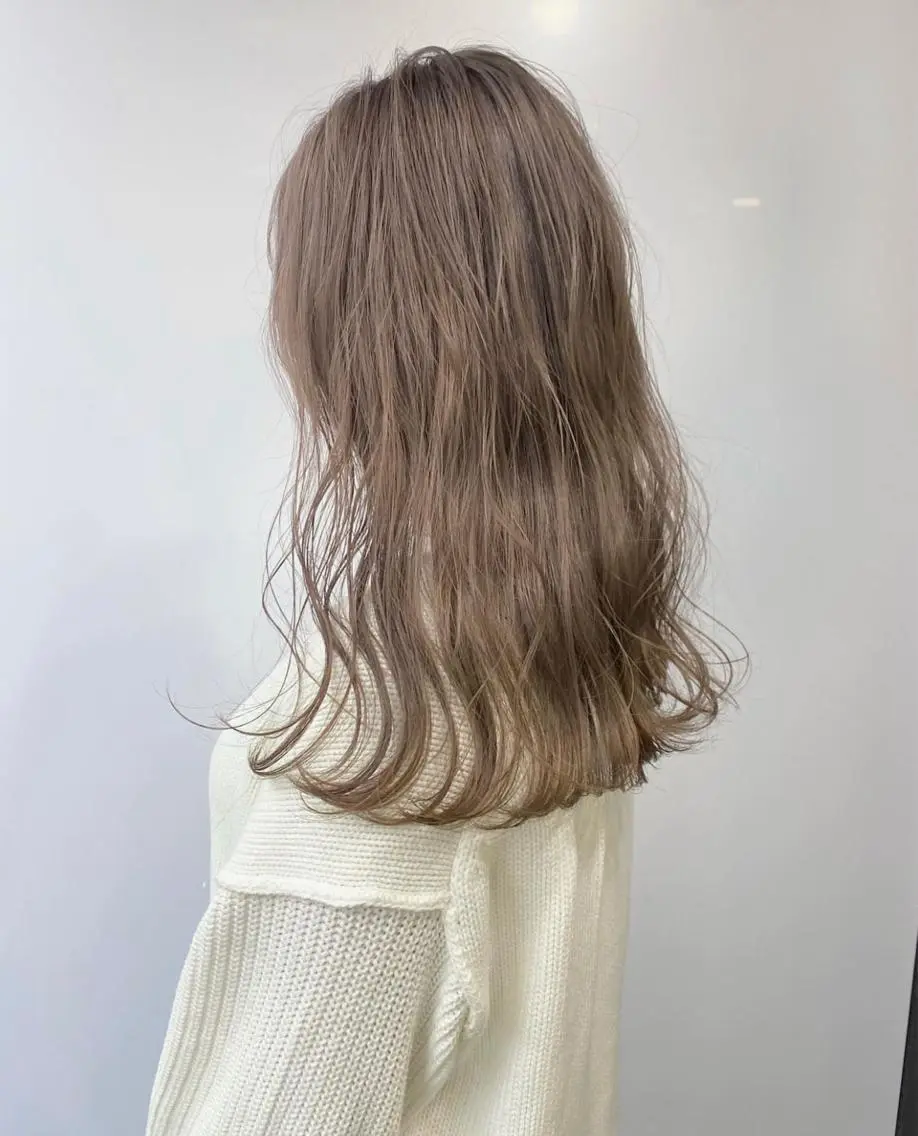 ミディアム カラー カット ヘアカラー トリートメント Pia/KIRIA /福岡美容室のヘアスタイル