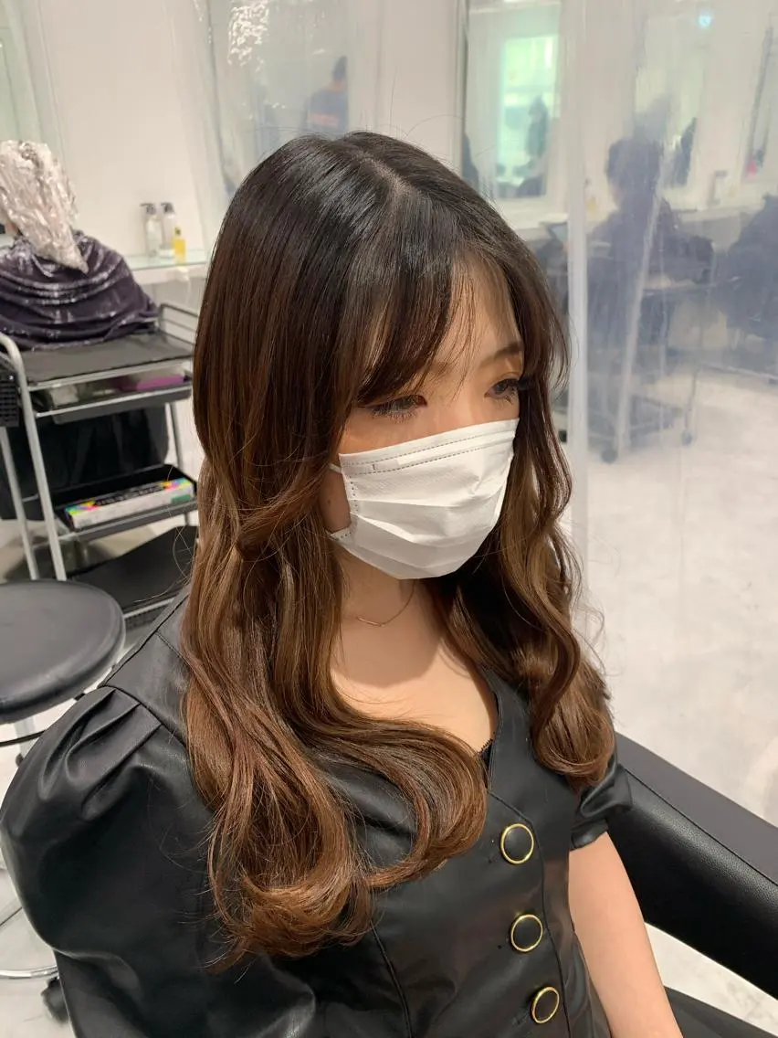 ロング カラー ヘアアレンジ カット ヘアカラー ダブルカラー｜ なおき｜池袋美容師のヘアスタイル