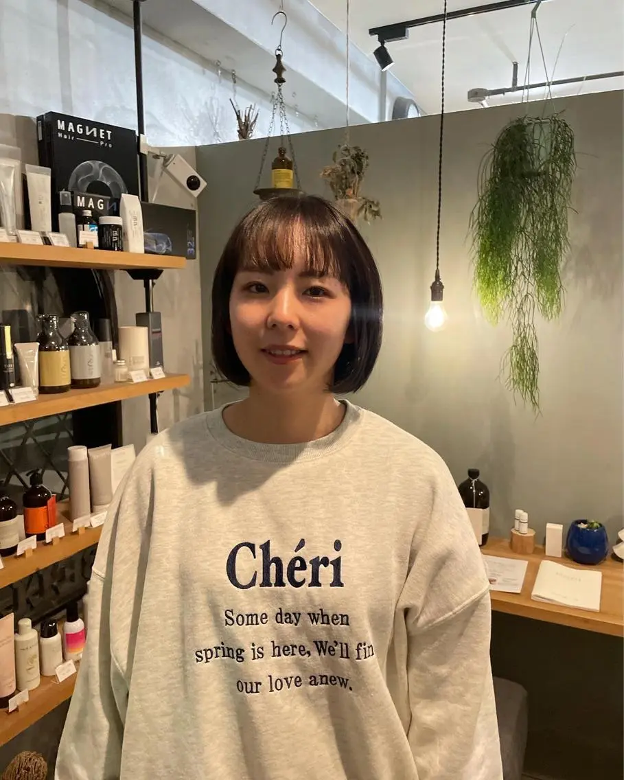 ショート ボブ ふじはら ひなこのヘアスタイル