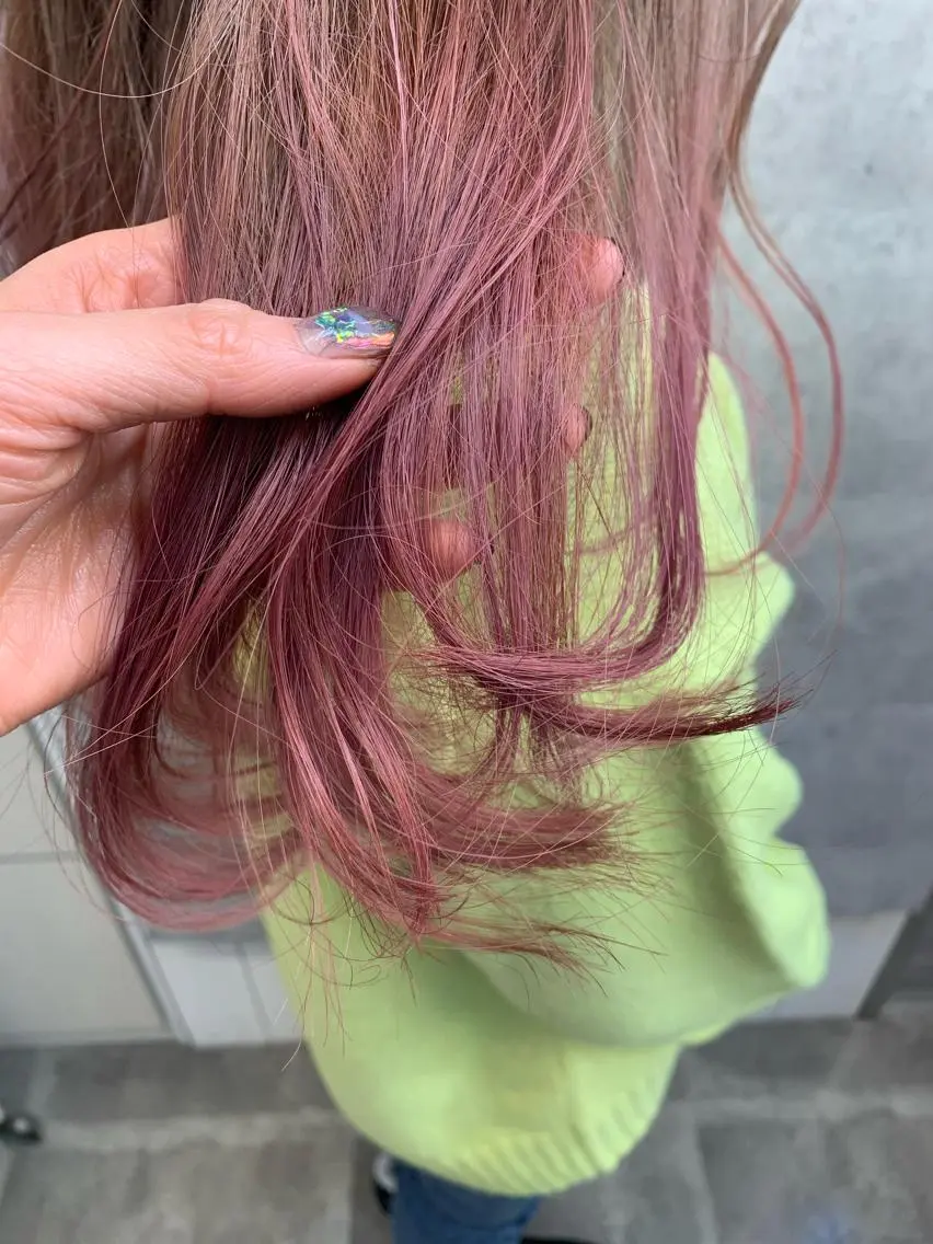 セミロング カラー 今野 美栄のヘアスタイル