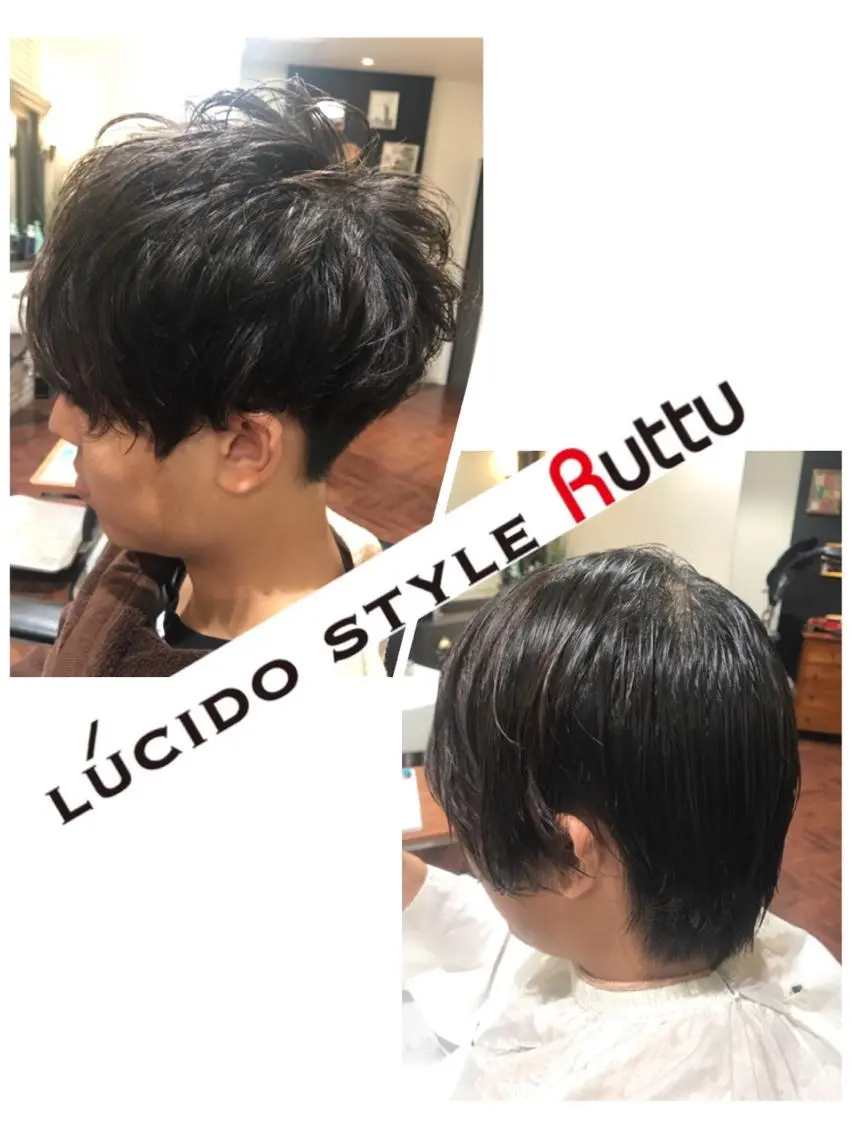 ショート パーマ カット パーマ アザマ　ヤスカツ _rosso 川口のヘアスタイル