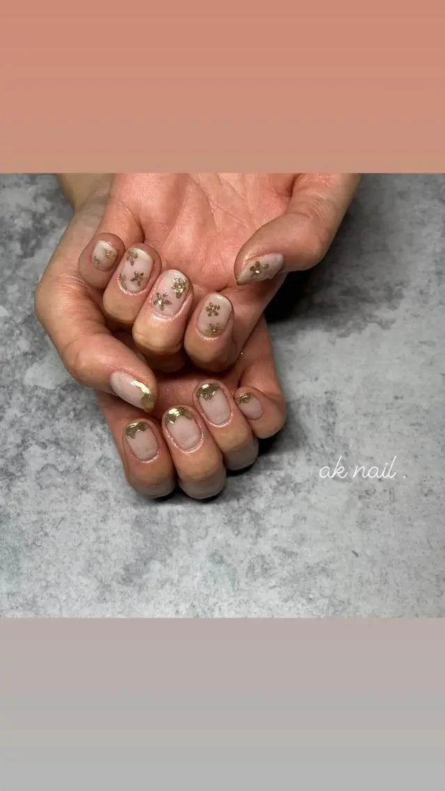 ネイル ミラーネイル ハンドネイル ak nail .のネイルデザイン