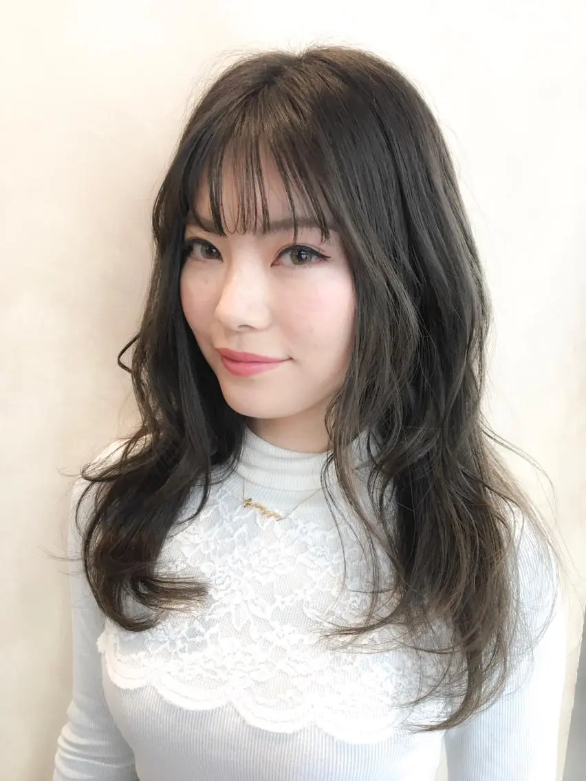 セミロング カラー 中田 敏明のヘアスタイル