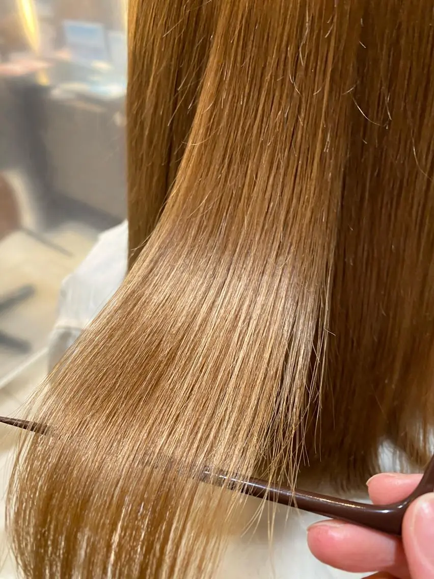 ミディアム 髪質改善 阿部のヘアスタイル
