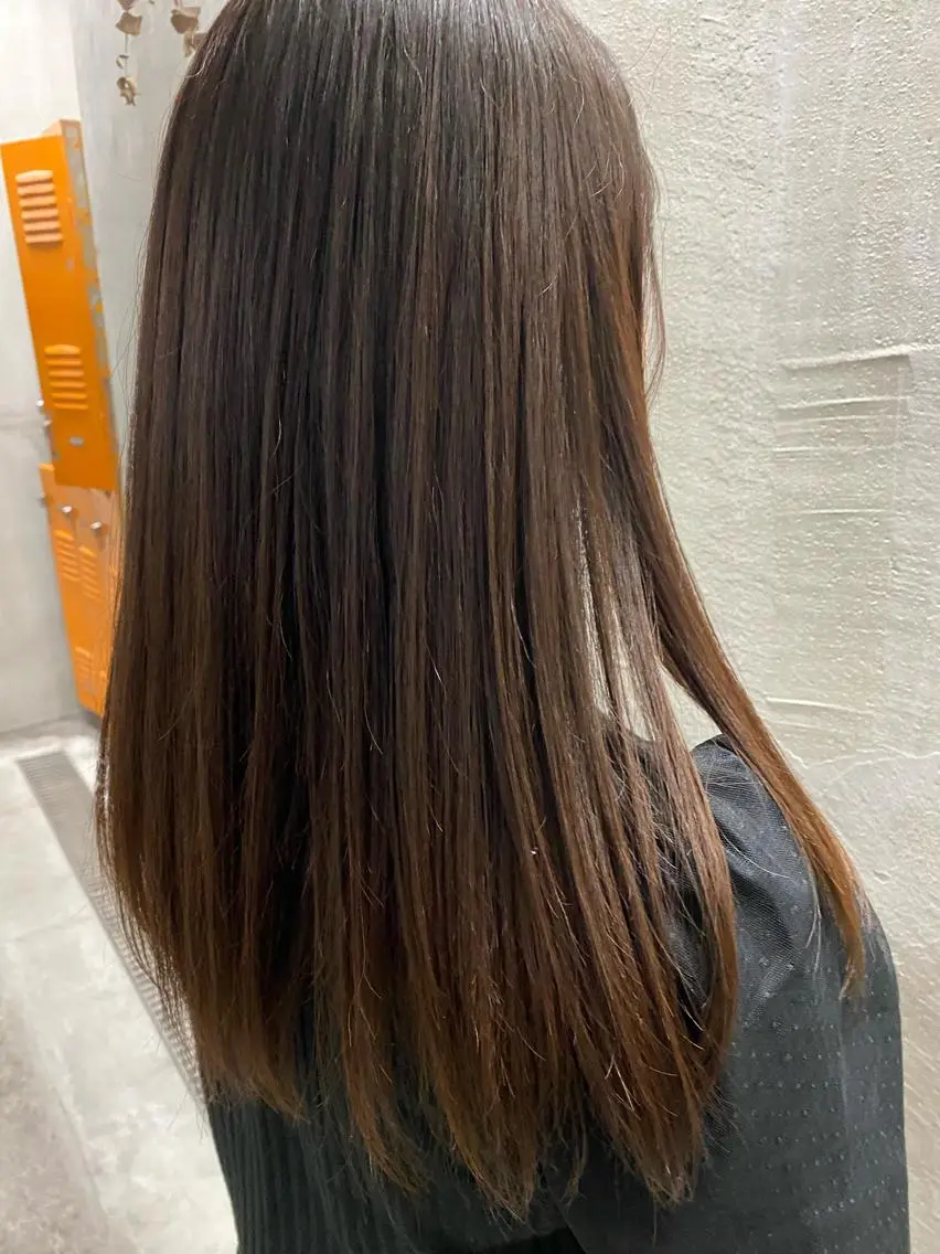 セミロング トリートメント お任せヘア☘️☘️ 及川渚のヘアスタイル