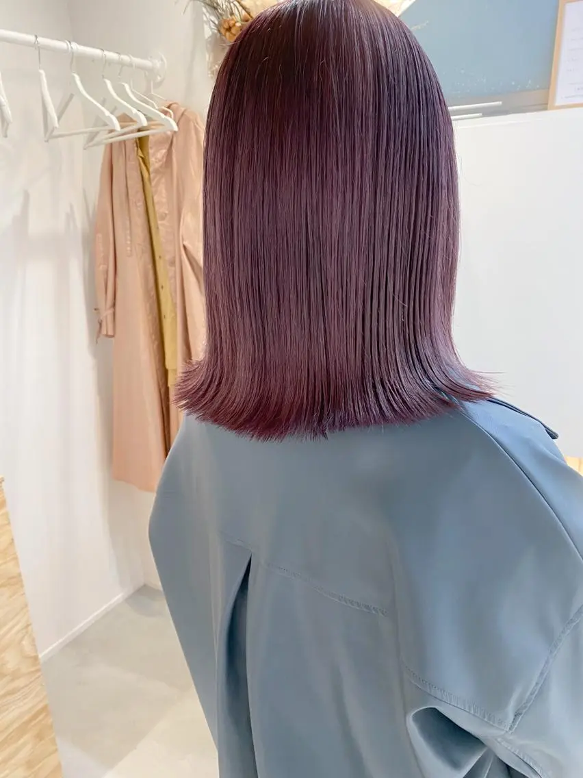 ミディアム カラー ブリーチ ラベンダーカラー fit stand /HIIRAGIのヘアスタイル