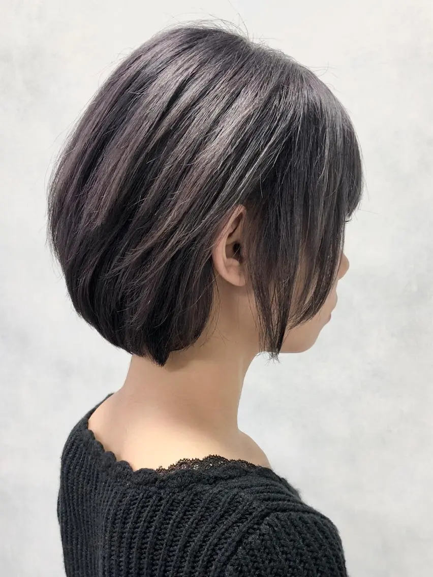 ショート 外国人風カラー ハイライト カット トリートメント 小澤大輔 YOLO hairのヘアスタイル