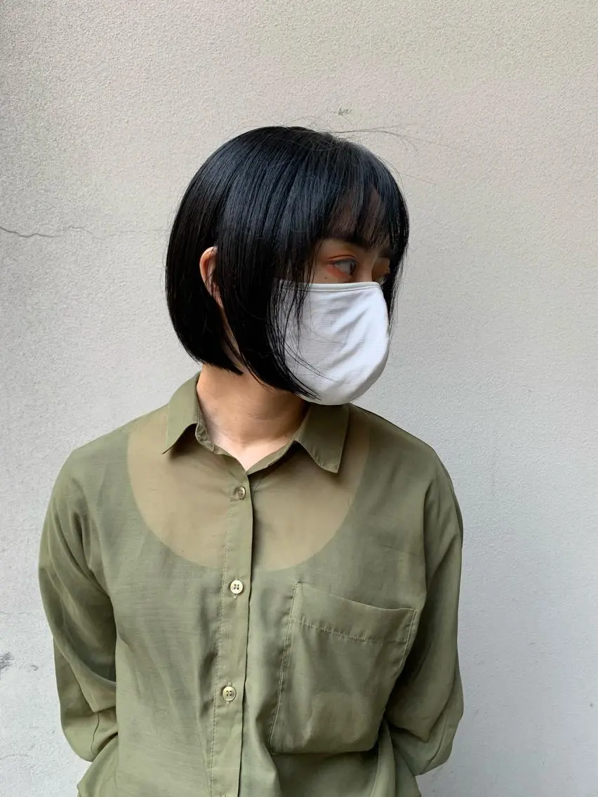 ショート カラー ボブ カット ヘアカラー トリートメント 矢野 晃平のヘアスタイル