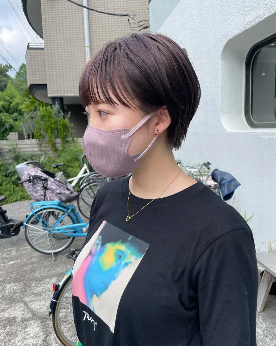 ショート カラー グレージュ ショートヘア カット ヘアカラー 五十嵐 雄毅のヘアスタイル