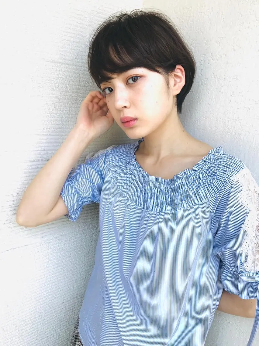 ショート カラー ✨透明感カラー✨髪質 改善✨国分魚生のヘアスタイル