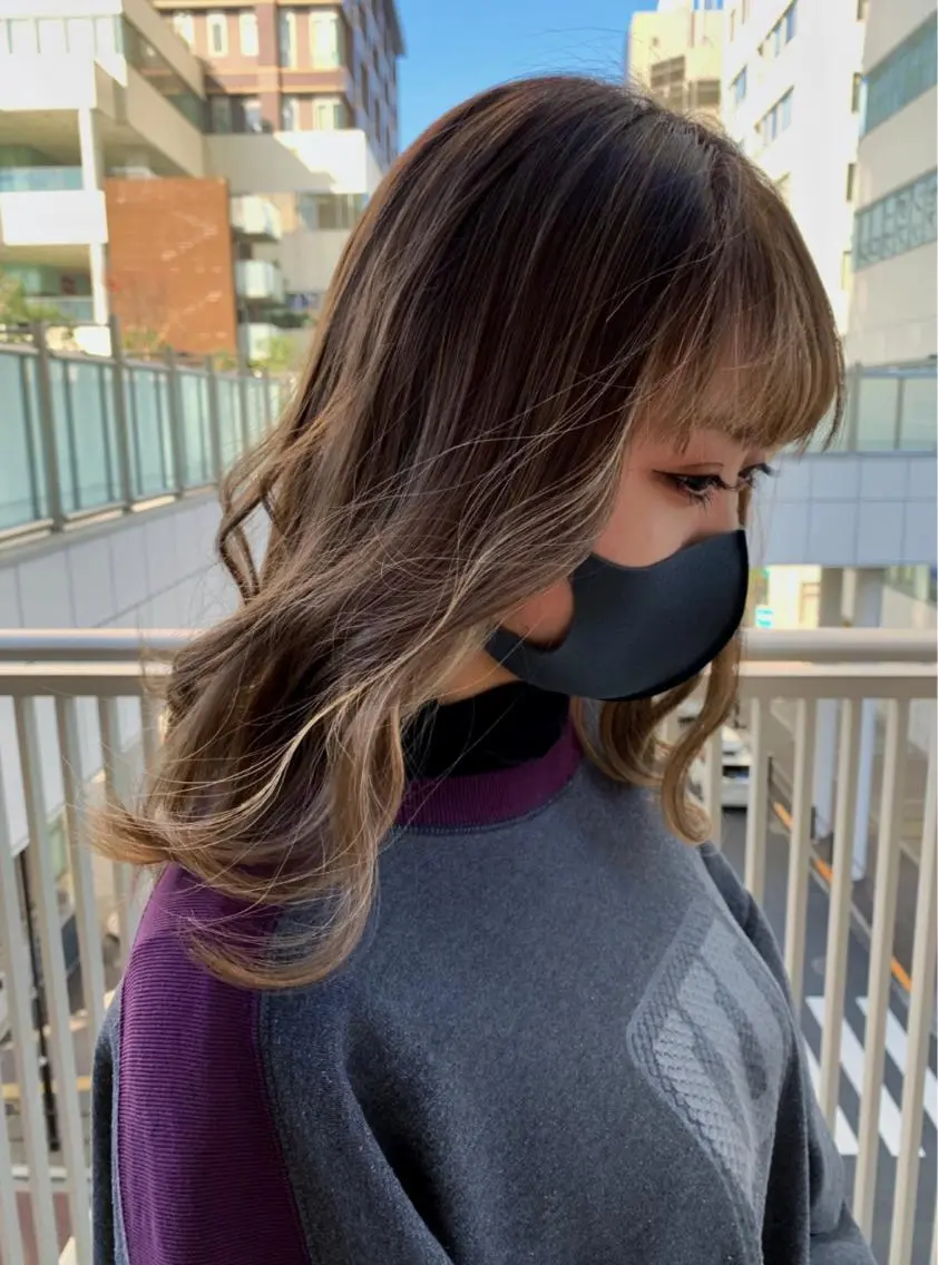 ロング カラー ヘアアレンジ 美容室sand 横浜のヘアスタイル