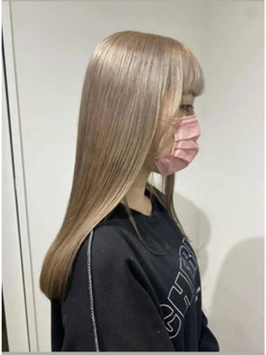 ロング ヘアアレンジ パーマ カラー アディクシーカラー ブリーチ ケアカラー 透明感カラー イヤリングカラー カット ヘアカラー トリートメント ヘアケア特化型サロン newi 梅田のヘアスタイル