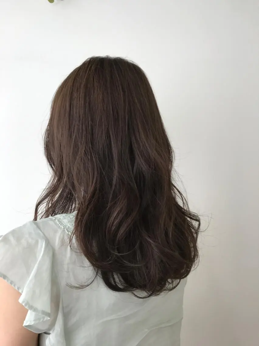 ロング カラー いけだ ひかり ハイライトくびれヘアのヘアスタイル