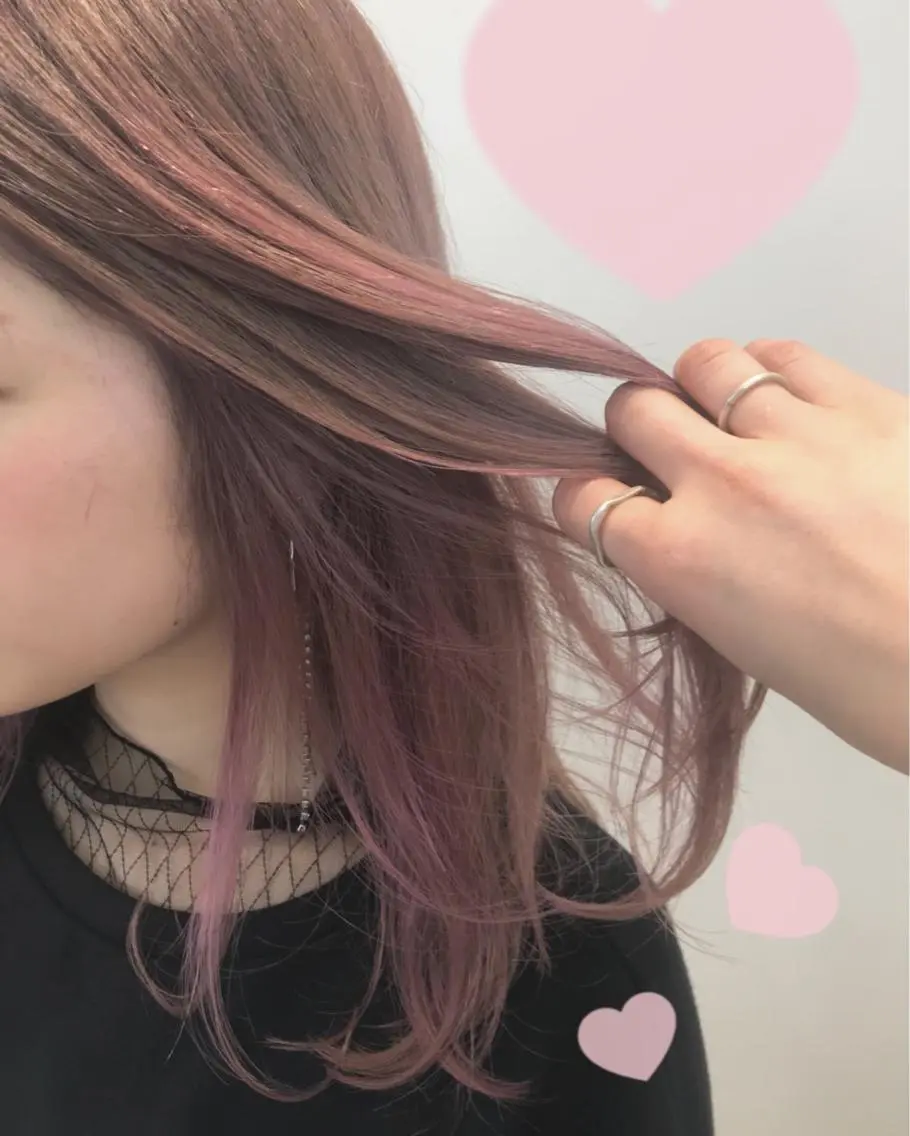 カラー ピンクカラー 新宿駅近♡個室 ♡関口三都季🌜のヘアスタイル
