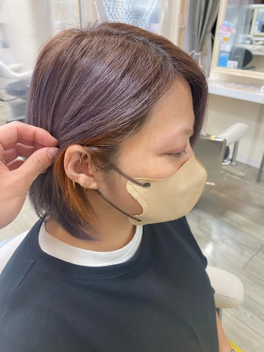 ショート カラー カット ヘアカラー トリートメント 市川 博紀 店長のヘアスタイル