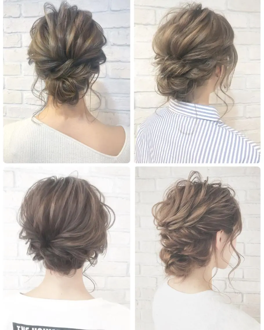 ヘアアレンジ あやかショート 白髪ぼかしのヘアスタイル