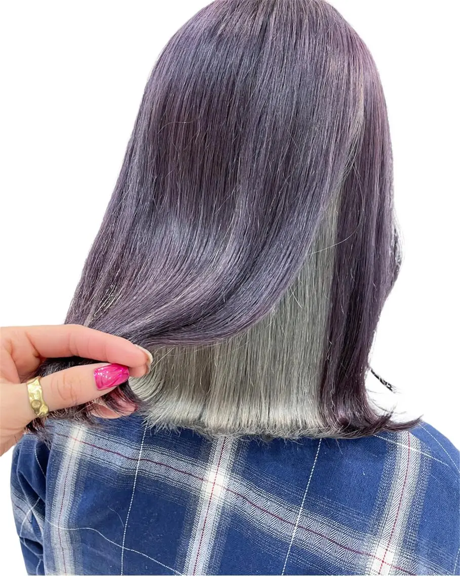 ショート カラー ラベンダーカラー シルバー 新宿駅近♡個室 ♡関口三都季🌜のヘアスタイル