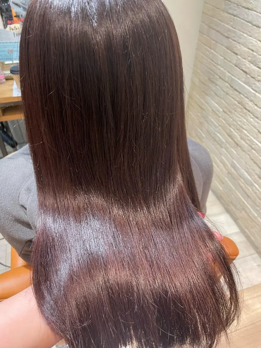 セミロング ヘアカラー トリートメント Hikari 髪質改善🩵ᩚ🫧のヘアスタイル