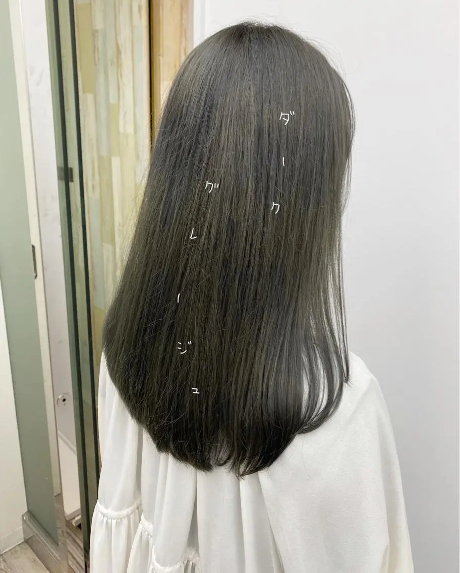 ロング カラー カット ヘアカラー トリートメント ☀️透明感color KURO☀️のヘアスタイル