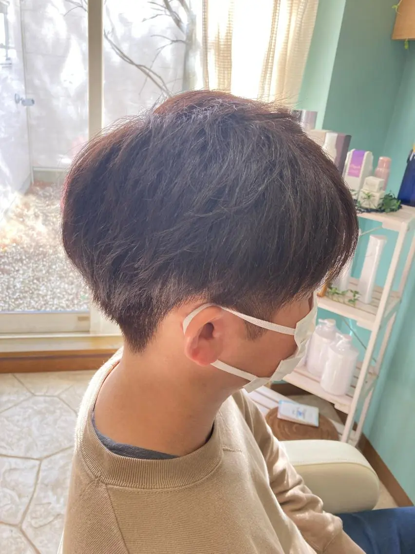 ショート メンズ 谷川 穂のヘアスタイル