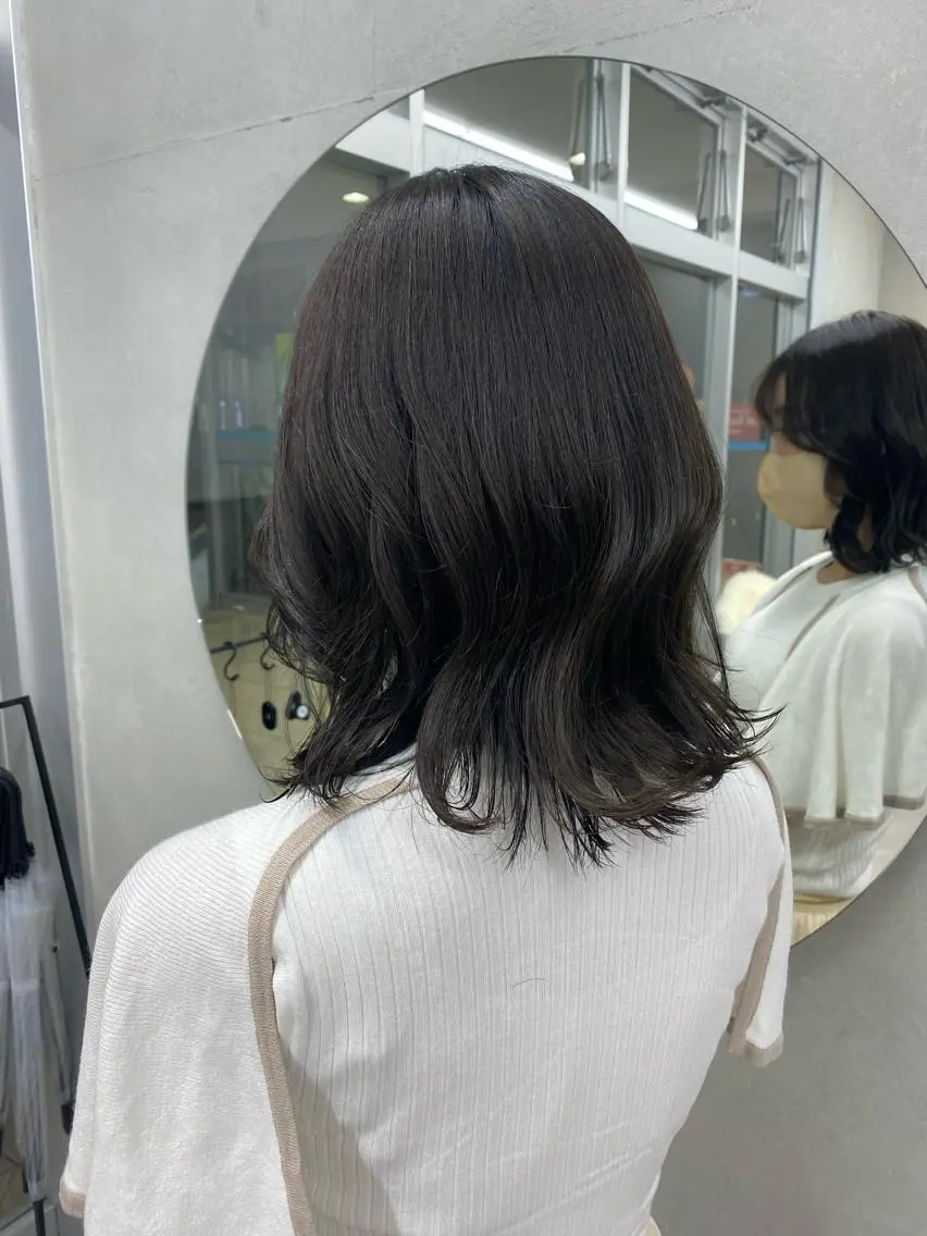 ミディアム カラー 韓国風ヘア nana l 韓国スタイル౨ৎのヘアスタイル