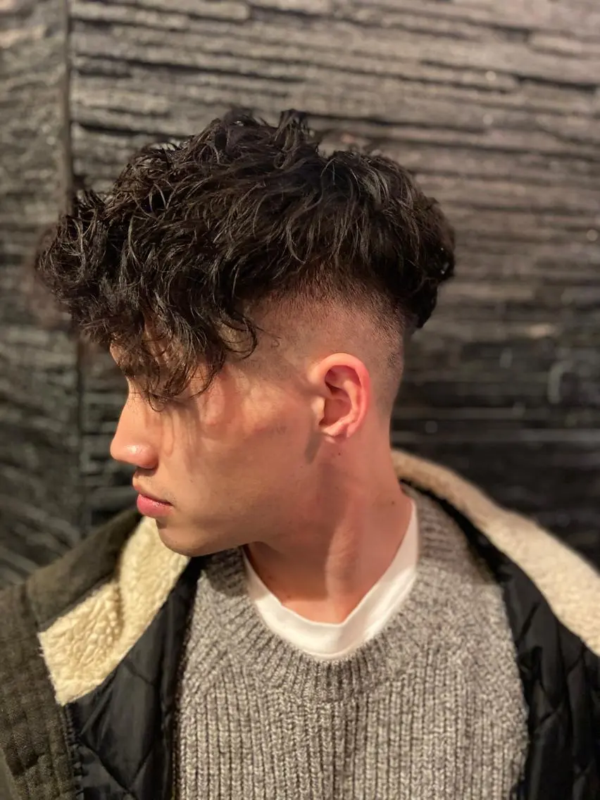 パーマ メンズ 木村 りきのヘアスタイル
