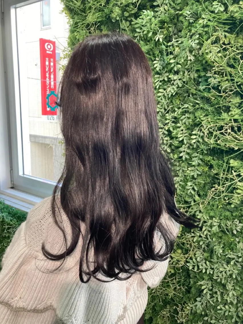ロング カラー ヘアアレンジ グレージュ 韓国風ヘア ロング 松澤 勇輝のヘアスタイル