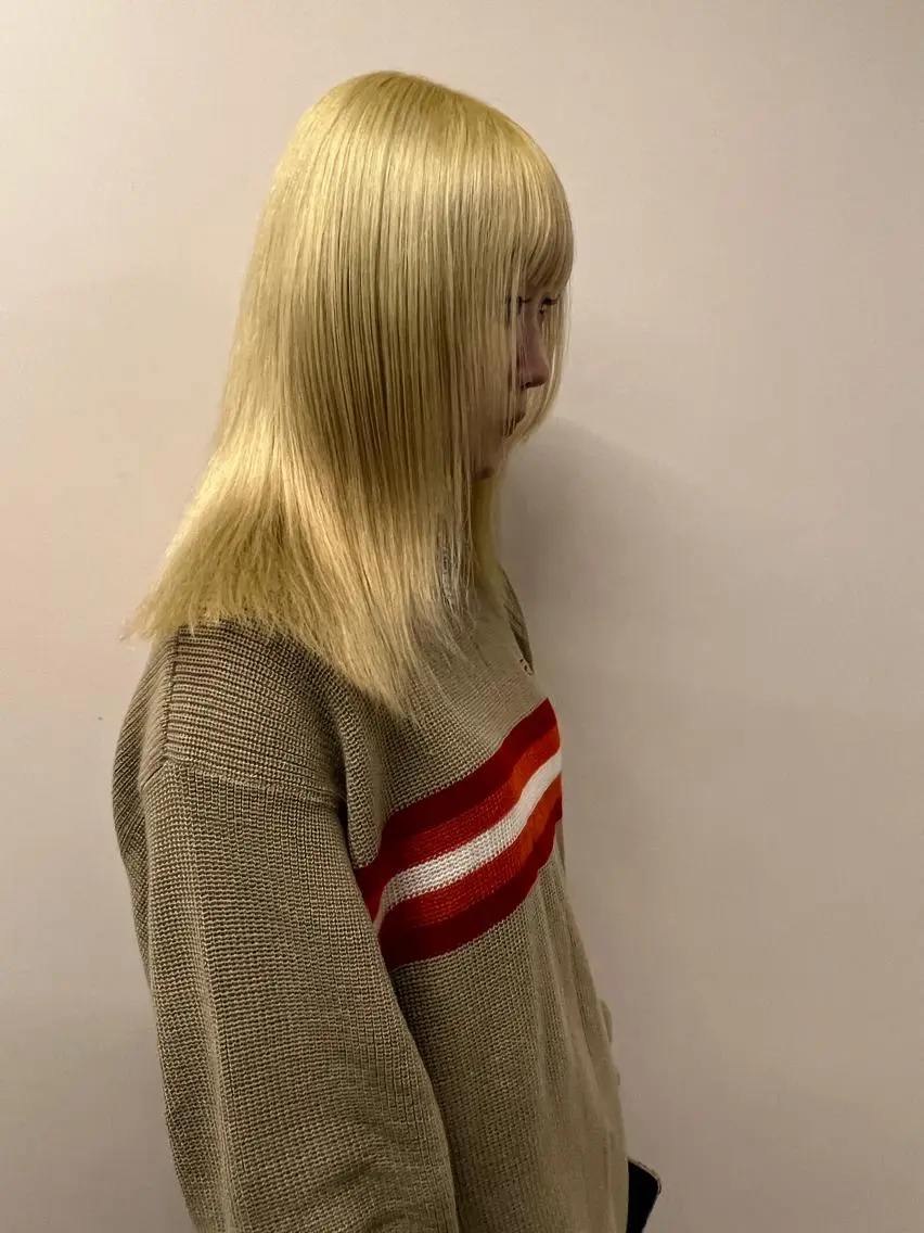 セミロング 川原大空 無料パーマモデル募集のヘアスタイル