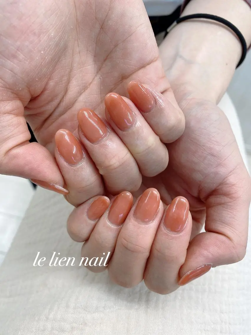 ネイル クリアネイル オフィスネイル ワンカラーネイル シンプルネイル le lien nailのネイルデザイン