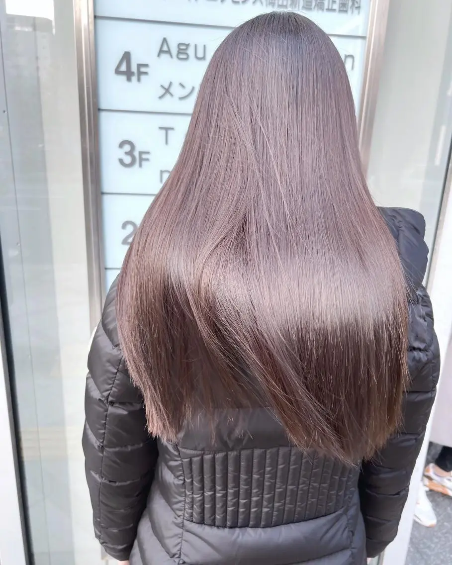 ロング ヘアアレンジ パーマ カラー アディクシーカラー ケアカラー 髪質改善 トリートメント ストレートパーマ カット ヘアカラー トリートメント 【ヘアケア特化型】 newi天王寺のヘアスタイル