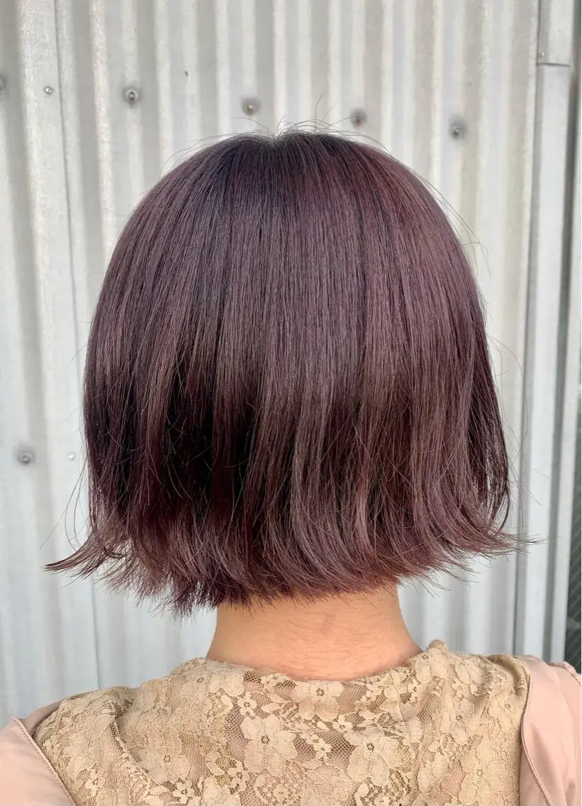 ミディアム カラー ラベンダーカラー ボブ N゚秋田店【副店長】 aiのヘアスタイル