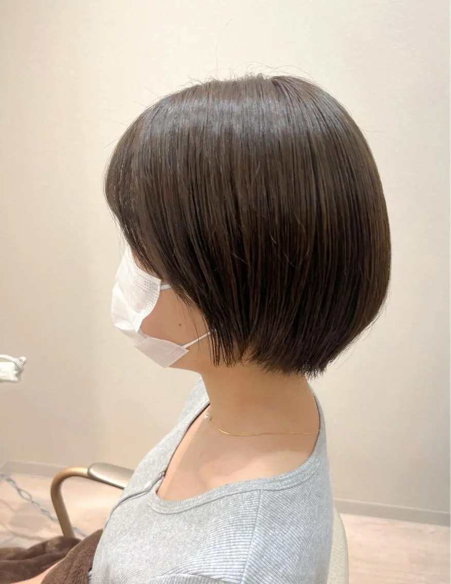 ショート カット ヘアカラー トリートメント ヘッドスパ mina .のヘアスタイル