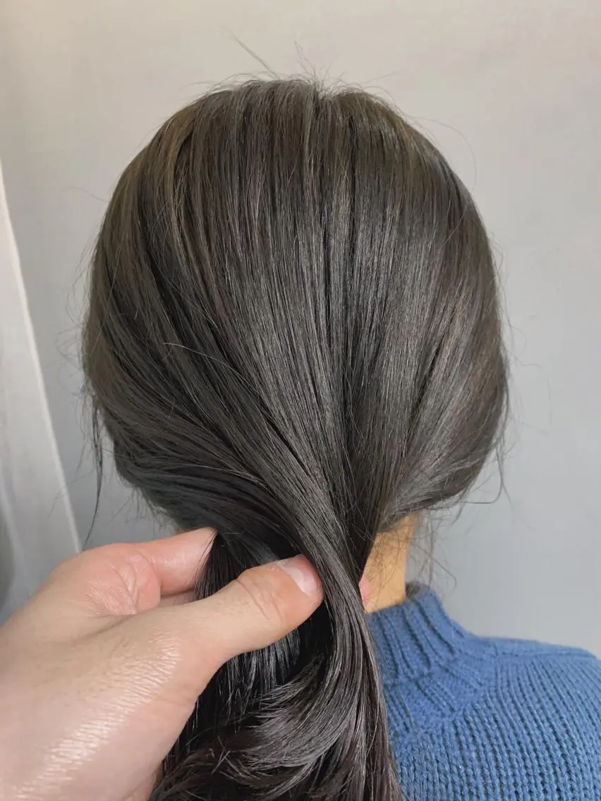 ミディアム カラー パーマ ボブパーマコテ巻き風 パーマNo1深江秀平のヘアスタイル