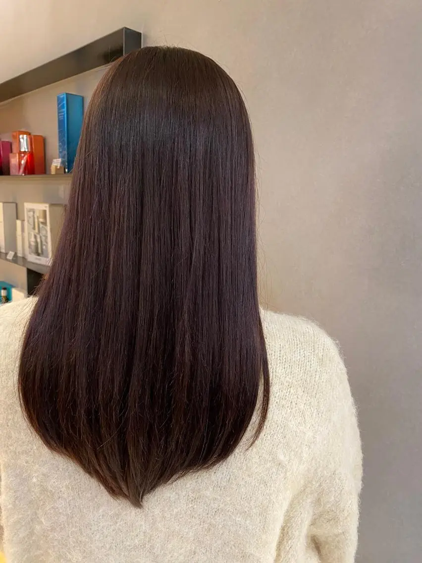 カラー ヘアカラー やまもとゆうり 艶カラー🫧のヘアスタイル