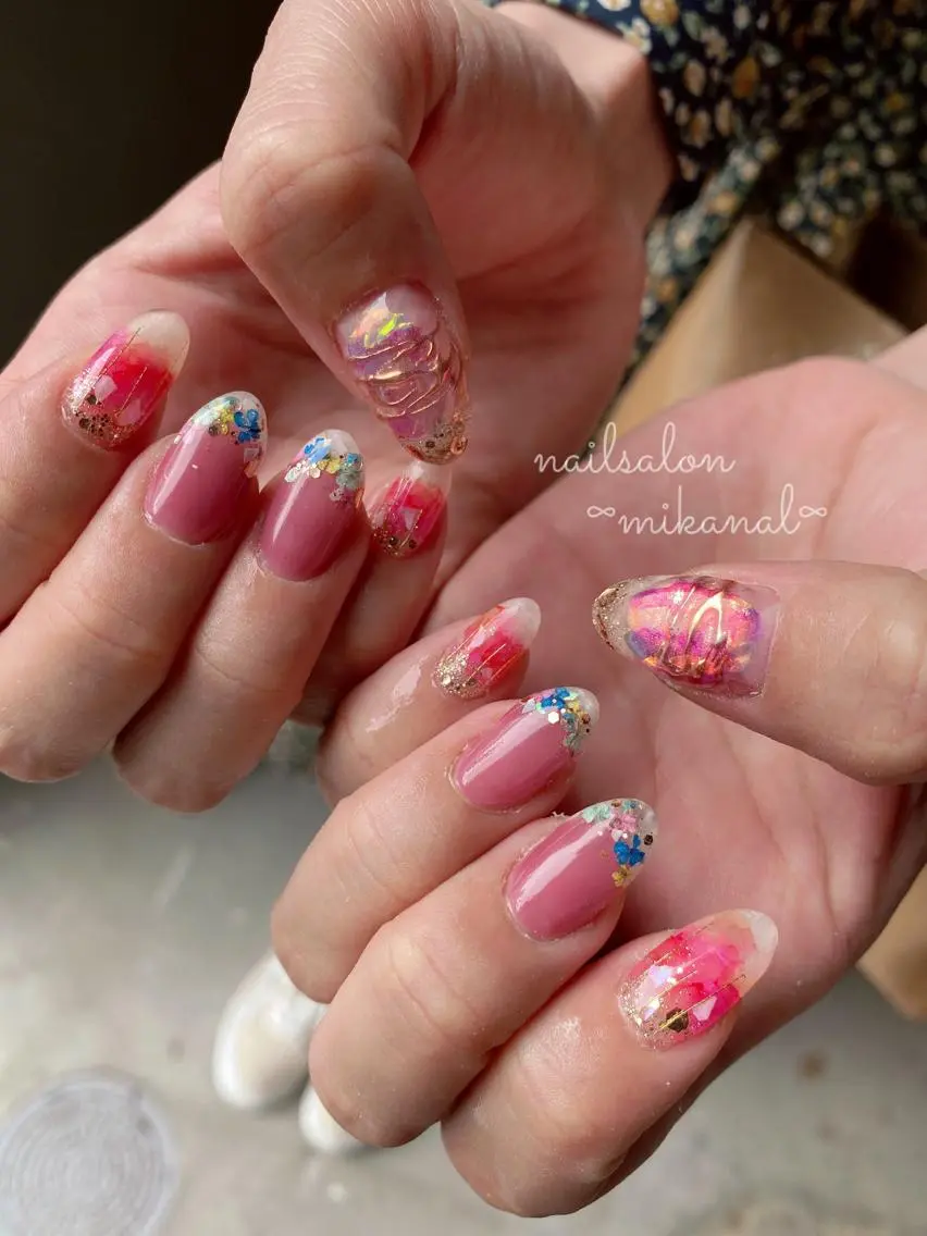 ネイル ハンドネイル nailsalon ∞ ﾐｶﾅﾙ ∞のネイルデザイン