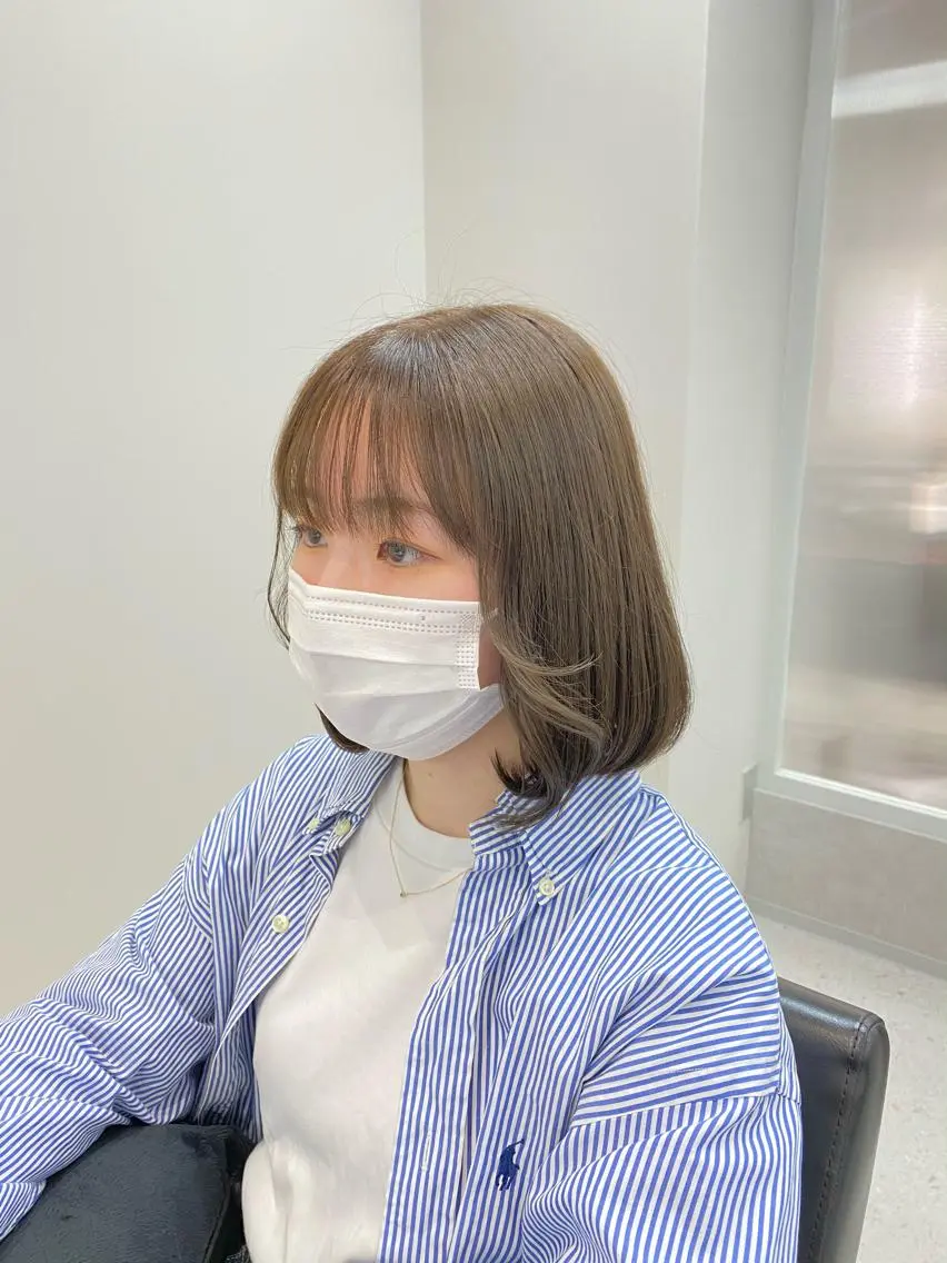 ミディアム カラー 髪質改善 ヒデのヘアスタイル