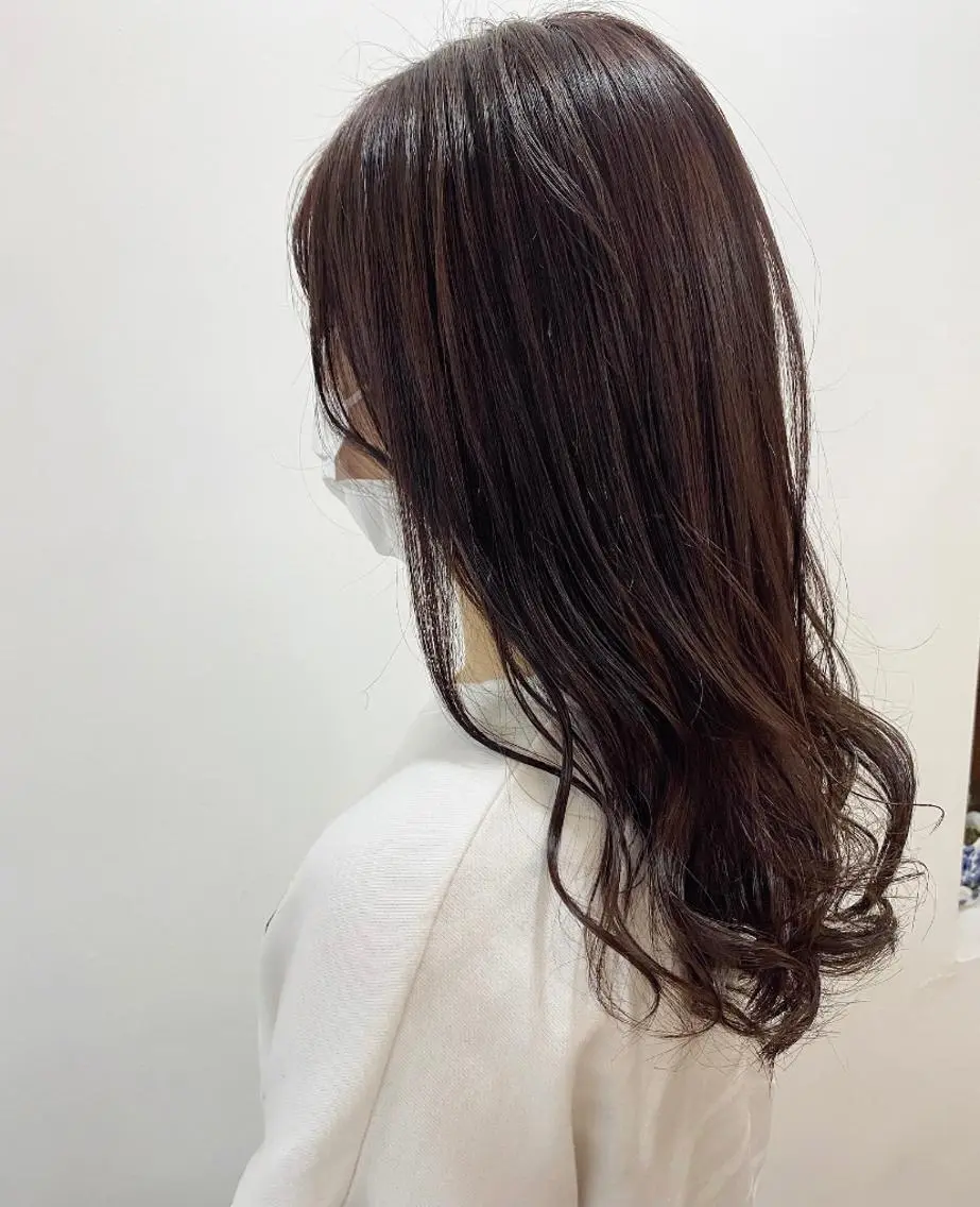 セミロング カラー ピンクカラー カット ヘアカラー トリートメント ヘッドスパ WATANABE MISAKIのヘアスタイル