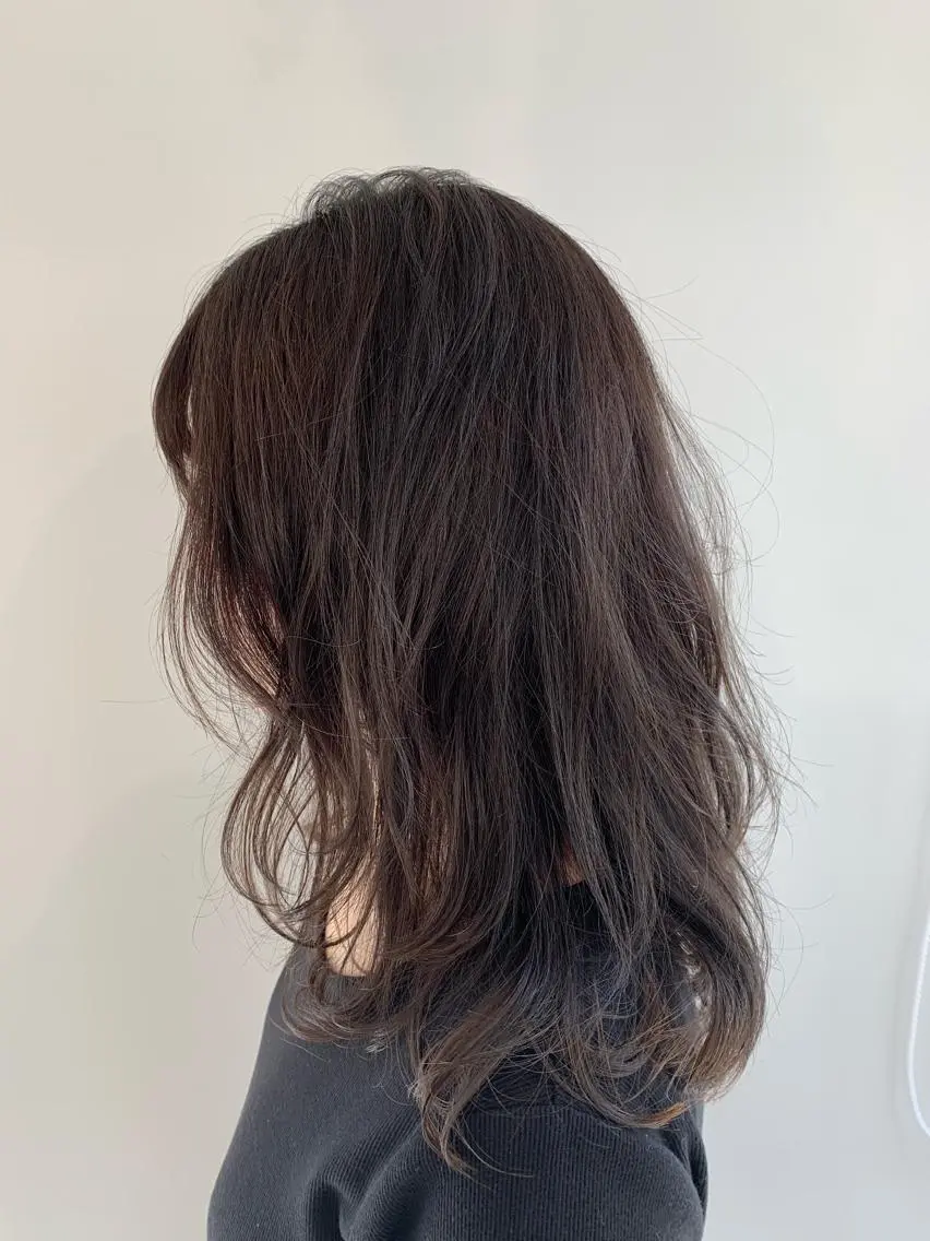 ミディアム カラー パーマ ヘアアレンジ 加藤 綾華のヘアスタイル