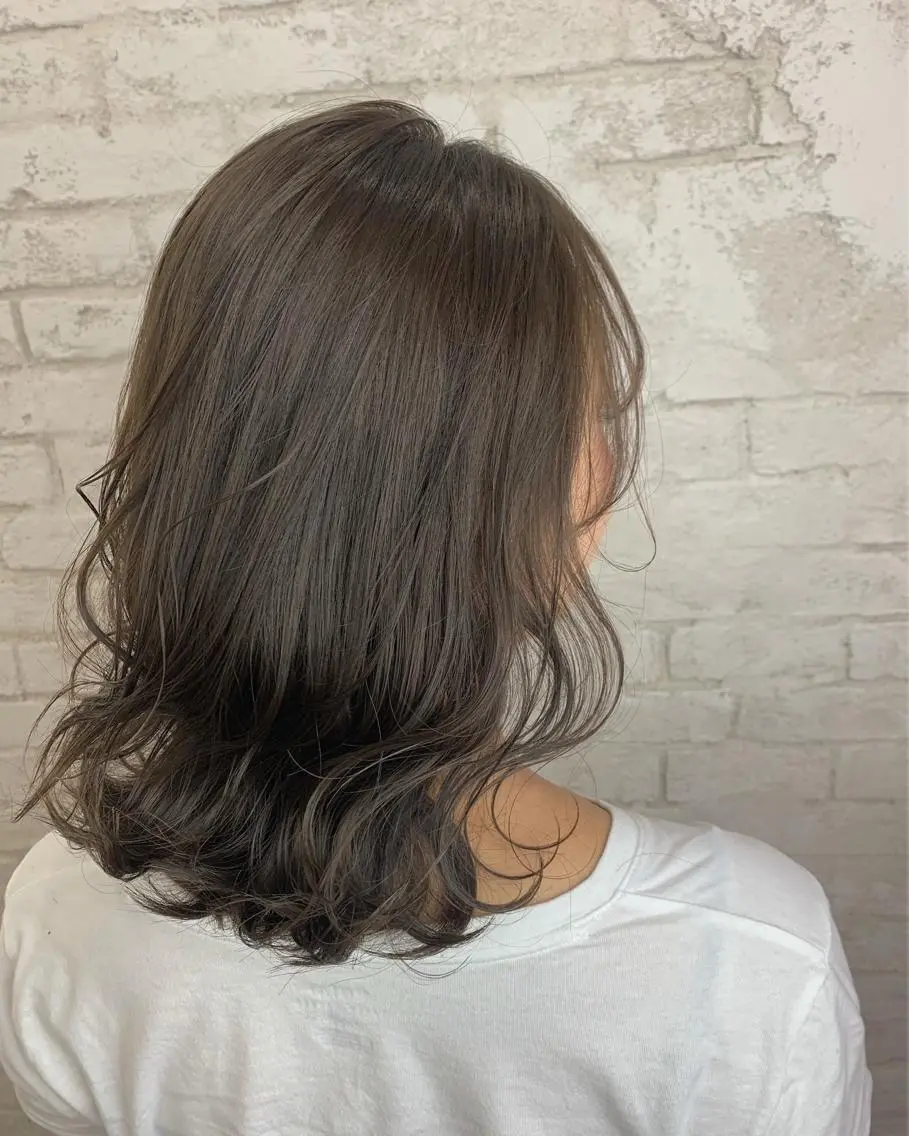 ミディアム カット ヘアカラー トリートメント 🌈白髪ぼかし特化 🌈naokoのヘアスタイル