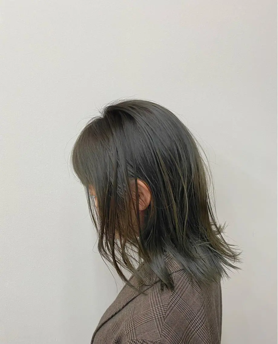 セミロング カラー うる艶ヘア♡韓国好き 透明感　shotaのヘアスタイル