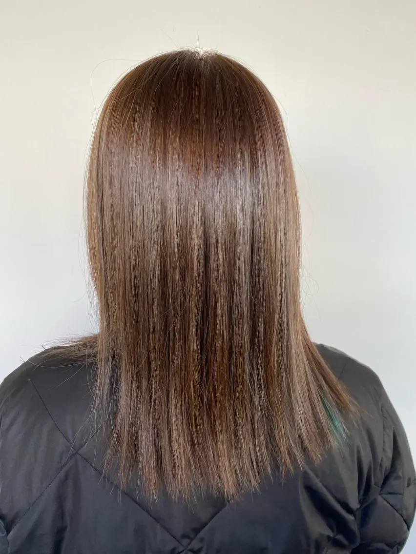 カラー アッシュ 透明感カラー エメラルドグリーン インナーカラー Kanari Ryuのヘアスタイル